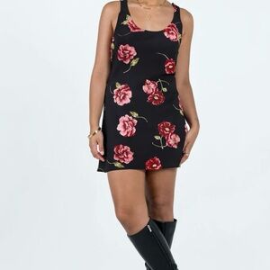 Princess Polly SHELLI VINTAGE FLORAL MINI DRESS SIZE 10/ Large